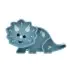 LUX Divided Silicone Suction Plate - Dinosaur