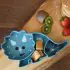 LUX Divided Silicone Suction Plate - Dinosaur