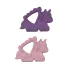 LUX Silicone Teether Unicorn 2 Pack