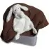 Silky Bunny Lovey - White - 13 inch