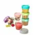 Glass Food Container 4oz - 6 Piece Set