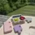 Puzzle Food Storage Container - Pink/Grey/Purple