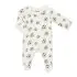 Modal Zipper Footie - Soccer Balls On Cream
