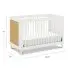 Marin with Cane 3-in-1 Convertible Crib - Warm White with Honey Cane