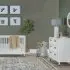 Tanner 3 in 1 Convertible Crib - Warm White