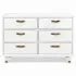 Tanner 6 Dresser Dresser - Warm White