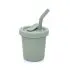 Silicone Straw Cup 6 oz - Leaf