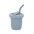 Silicone Straw Cup 6 oz - Lily Blue