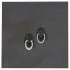  Bibs Original COLOUR Latex 2 PK Glow Pacifier - Black