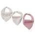 Muslin Bandana Bibs 3 Pack - Pink
