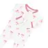 Printed Zippered Footie - Bow