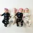 Printed Zippered Footie Preemie - Ecru Roar