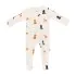 Printed Zippered Footie - Fluffy Dog