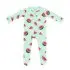 Printed Zippered Footie - Watermelon