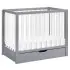 Colby 4 - In - 1 Convertible Mini Crib With Trundle Grey White