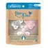 HappyPaci One-Piece Silicone Pacifier 3 Pack - Lt. Pink/Pink/White