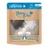 HappyPaci One-Piece Silicone Pacifier 3 Pack - Gray/Black/White