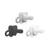 HappyPaci One-Piece Silicone Pacifier 3 Pack - Gray/Black/White