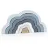 Rainbow Puzzle Cloud - Blue