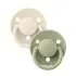 De Lux Silicone Pacifier 2 Pack - One Size - Ivory/Sage