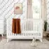 Scoot 3 in 1 Crib with Toddler Rail - White