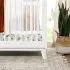 Scoot 3 in 1 Crib with Toddler Rail - White