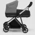 Shine Stroller with Silver Frame - Grey Melange