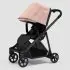 Shine Full Size Stroller with Black Frame - Misty Rose