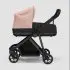 Shine Full Size Stroller with Black Frame - Misty Rose