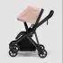 Shine Full Size Stroller with Black Frame - Misty Rose