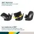 Turn & Go 360 DLX All-in One Rotating Car Seat - Black Beauty