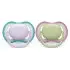 Ultra Air Pacifier 2 Pack - 0-6M Lilac/Green