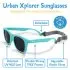 Urban Xplorer Glasses Mirrored Aurora Lenses - Black