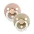 Original Colour Latex Pacifier 2 Pack - Blush Glow/Vanilla Glow