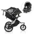 Victory Plus Jogging Stroller Travel System with LiteMax Infant Car Seat - Casual Grey