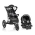 Victory Plus Jogging Stroller Travel System with LiteMax Infant Car Seat - Gray Scale