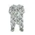 Zipper Footie - Lily Pad Floral