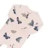 Zippered Footie - Blush Butterfly