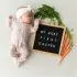 Printed Zippered Footie - Blush Rabbit