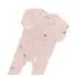 Printed Zippered Footie - Blush Rabbit