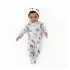 Printed Zippered Footie - Horse