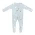 Printed Zippered Footie - Ice Rabbit