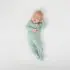 Zippered Footie Preemie - Sage