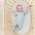 Zippered Footie Preemie - Sage