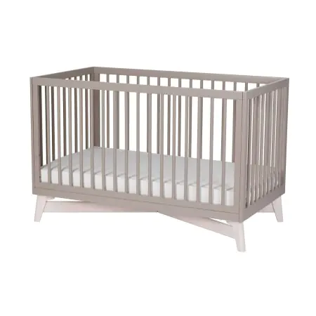 Little Seeds Pala 4 in 1 Crib - Taupe/Whitewash	CR013TPWS 884392009595 Tjskids.com