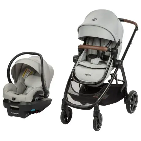 Maxi Cosi Zelia Max 5-in-1 Modular Travel System - Polished Pebble 