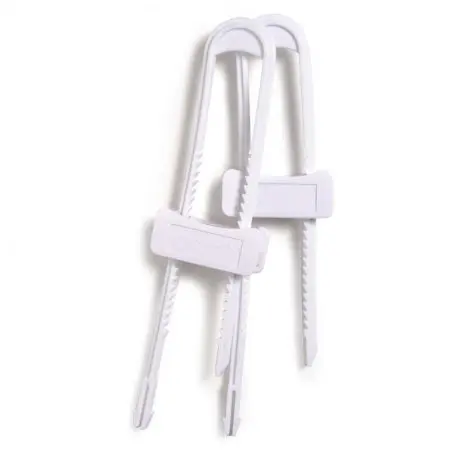 Cabinet Slide Lock 2 Pack White 11002