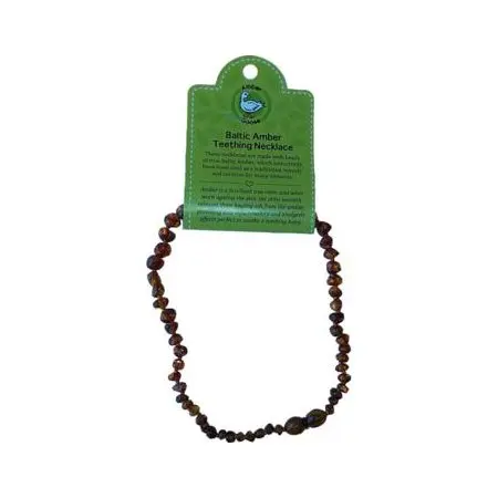 Baby Amber Baroque Necklaces Cognac 10069