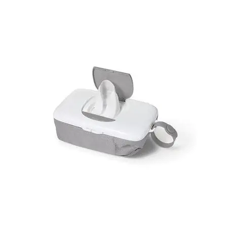 On The Go Wipes Dispenser with Diaper Pouch  Grey