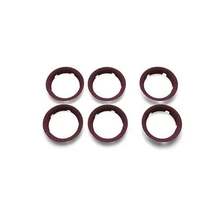 Bee 5 Wheel Caps Dark Red
